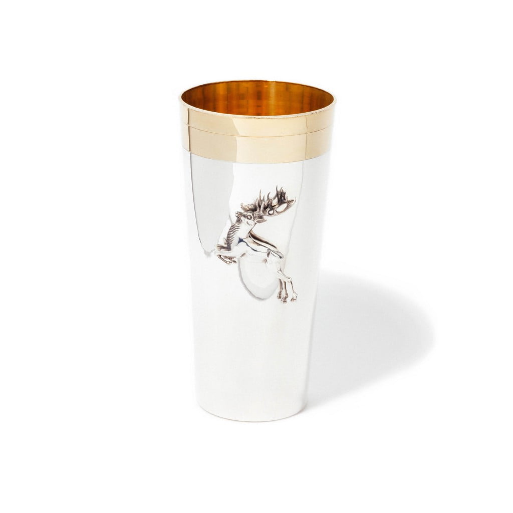 SPRINGENDER HIRSCH 4 Springender Hirsch Silberbecher.