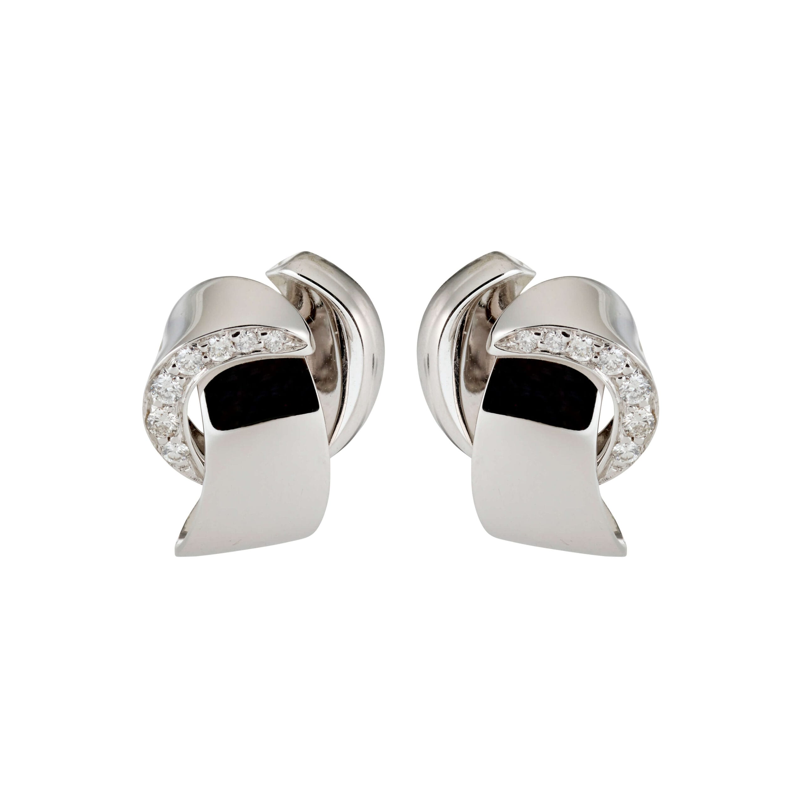 NODI BRILLANT KLEIN 4 Brillant Ohrringe Nodi in Weißgold.