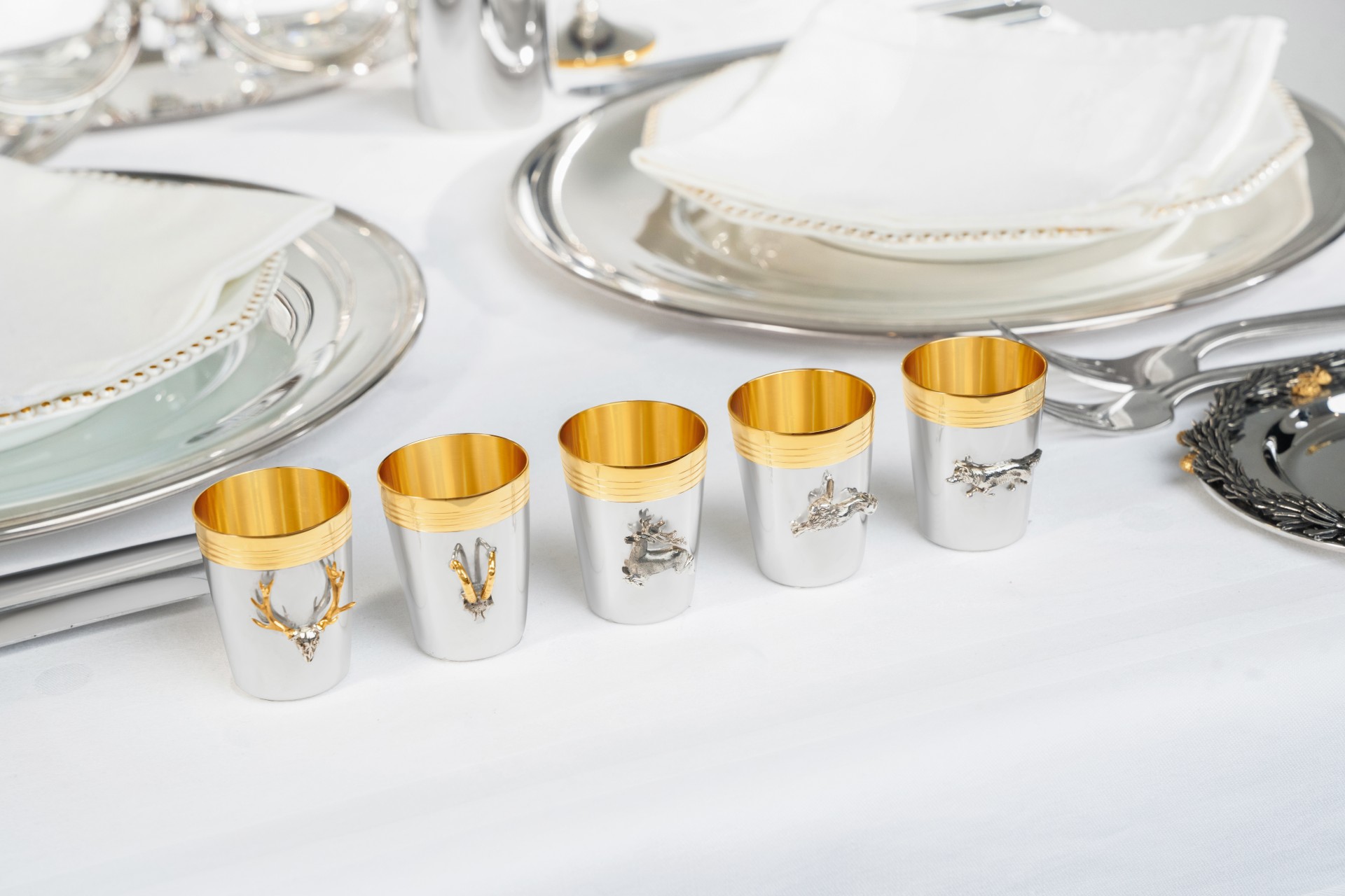 Silberwaren 4 silberwaren schnapsglaeser juwelier heiden in muenchen