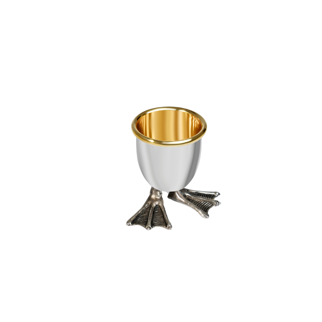 Enten Eierbecher in Sterlingsilber von Juwelier Heiden.